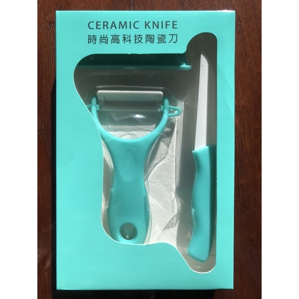 時尚高科技陶瓷刀-3.5寸陶瓷刀+刀套+刨刀