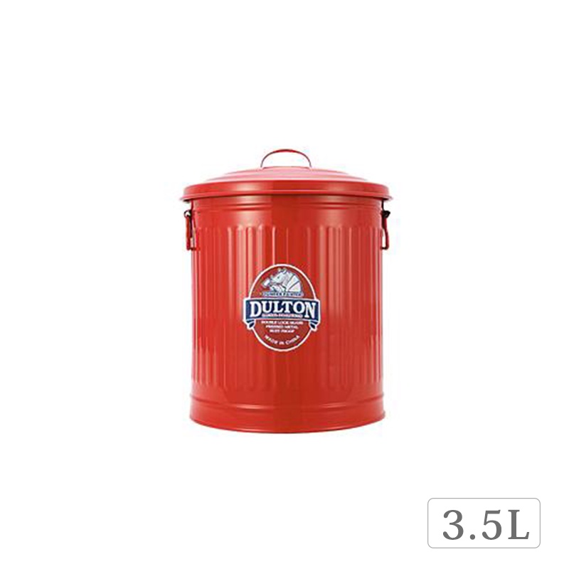 日本 DULTON 美式復古垃圾桶/ 迷你/ 3.5L/ 紅 eslite誠品