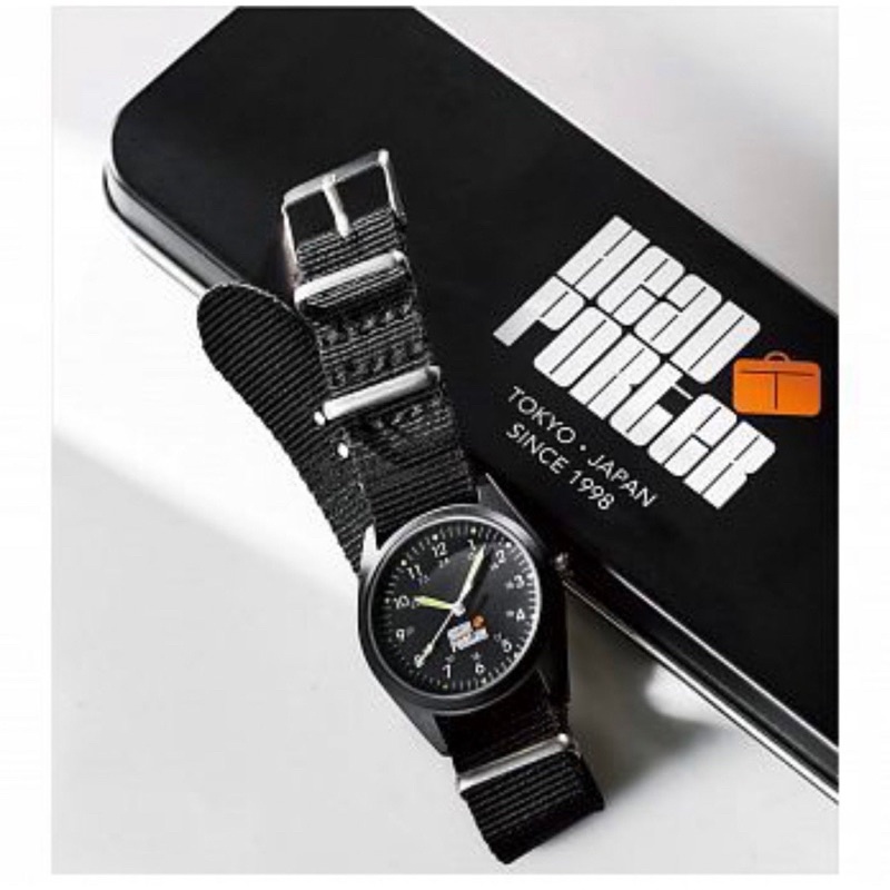 日本 HEAD PORTER 腕時計 手錶 日雜 絕版 限量版 紀念錶 附豪華收納鐵盒組