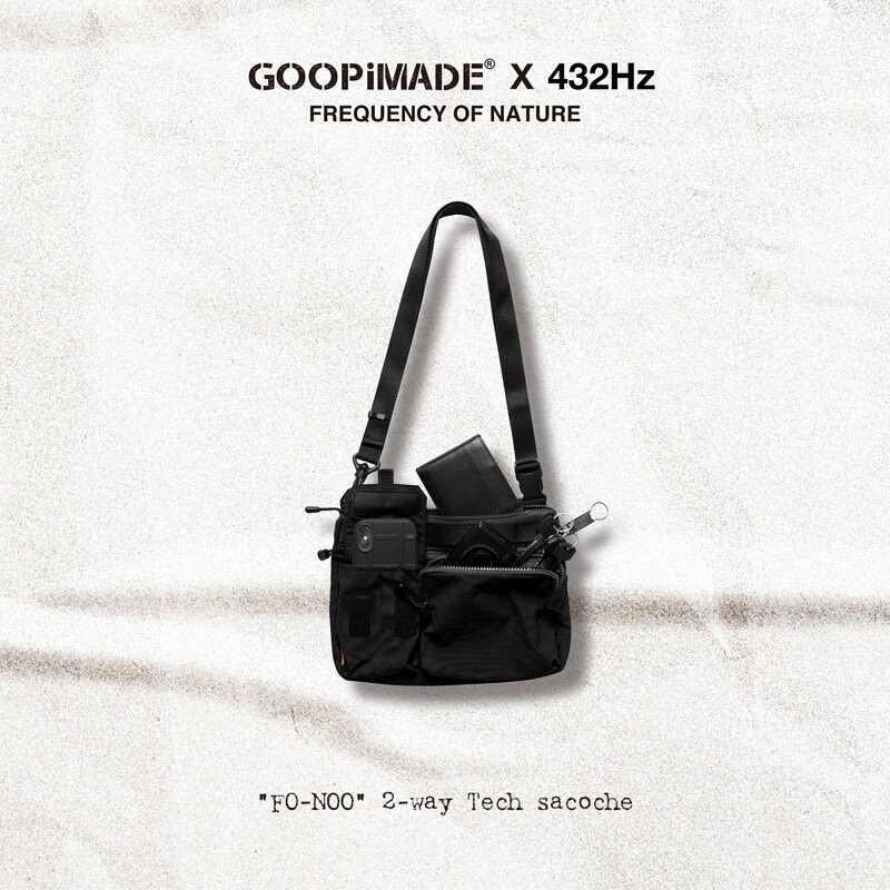 (已售）goopi 432hz “FO-N00” 2-way Tech Sacoche - Black