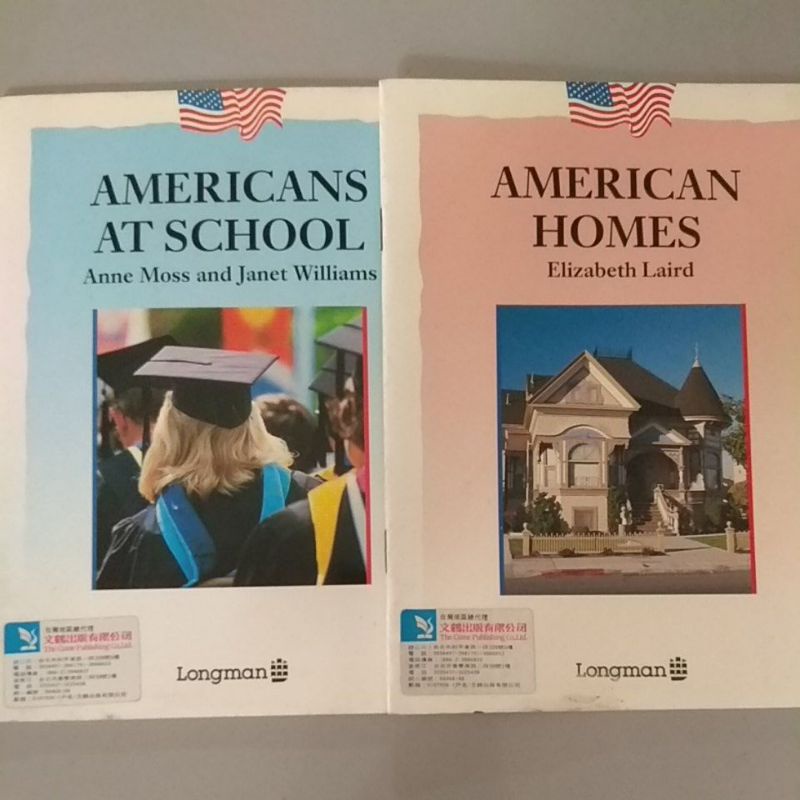 朗文 原文書 美國文化 美國家庭 美國學校 American Homes+Americans At School