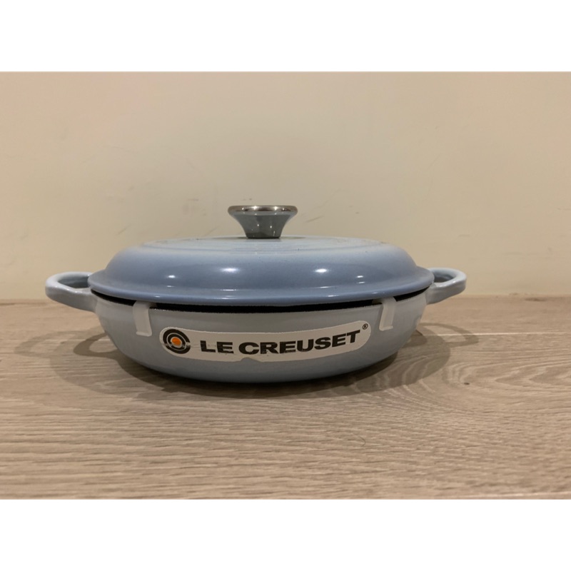 Le Creuset 壽喜燒鑄鐵鍋 22cm 2L 淺藍 法國製