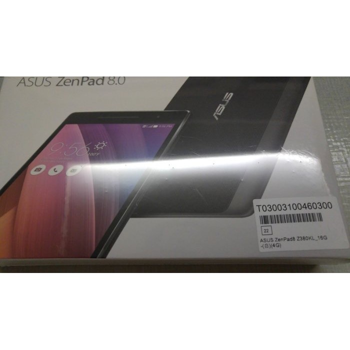 全新未拆 ASUS ZenPad8 Z380KL 2G/16G  黑 保固到2017/12