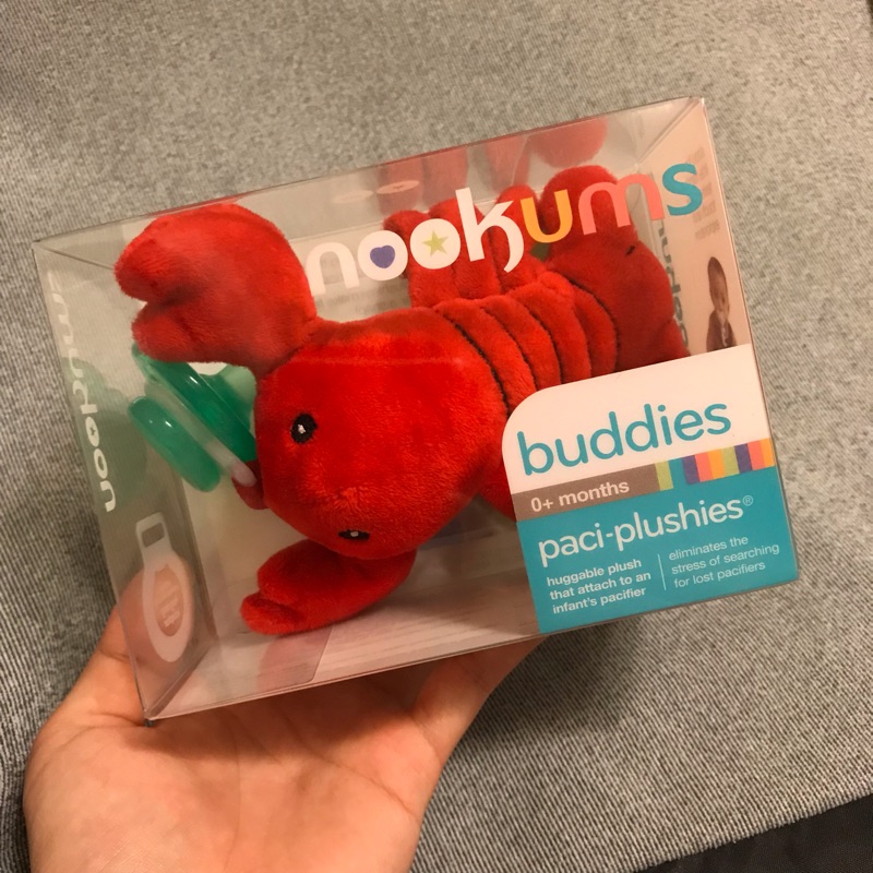 ✨全新Nookums 安撫奶嘴玩偶 龍蝦哥🦞