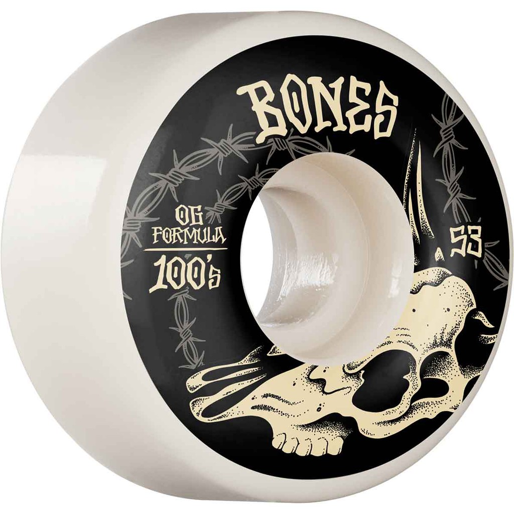 Bones V4 100's Desert Skull 53mm 100a (Wide) 輪子/滑板《Jimi》