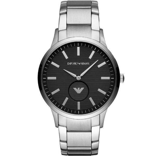 EMPORIO ARMANI 亞曼尼 AR11118 時尚流行簡約腕錶 /黑面 43mm