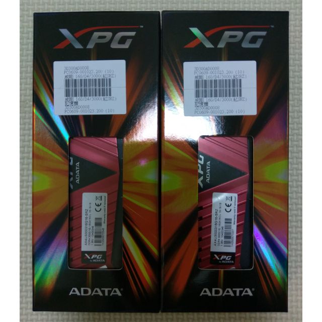 威剛 ADATA Z1 XPG DDR4-3000 16G 超頻版含散熱片 終身保固