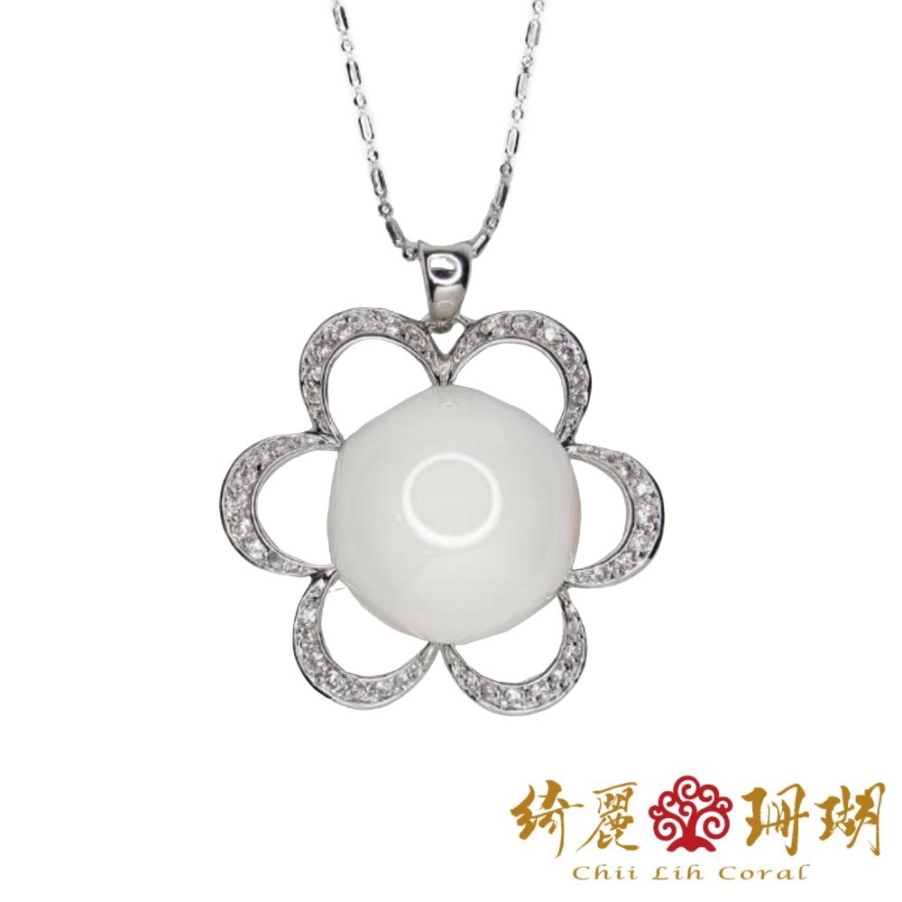 綺麗珊瑚 天然白珊瑚墬鍊系列1195 天然白珊瑚 蝦皮購物
