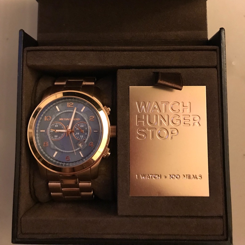 MK 8358 Michael Kors 限量版 簽名手錶 專櫃購買 玫瑰金