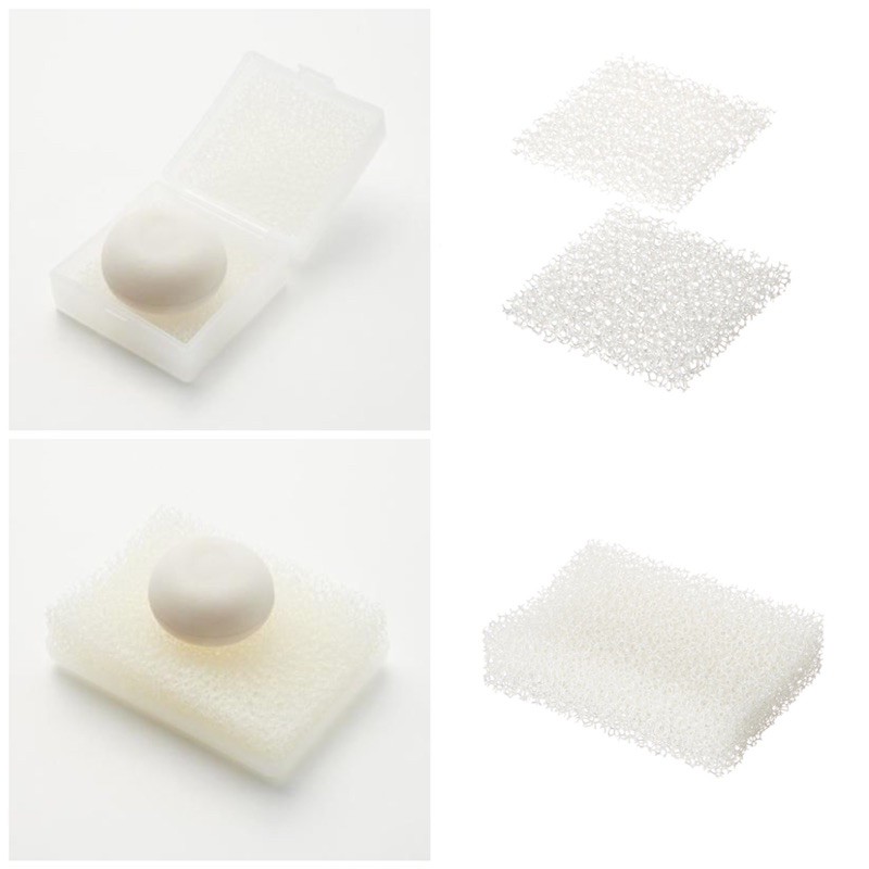 ‼️現貨‼️［代購］無印良品 MUJI 🇯🇵日本製 攜帶式海綿香皂盤 海綿香皂盤 替換海綿 香皂盒 收納