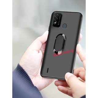 ITEL P37 P37 Pro Vision 2 Plus Vision 2S 手機殼軟磨砂磁性磁鐵汽車指環手機殼矽膠