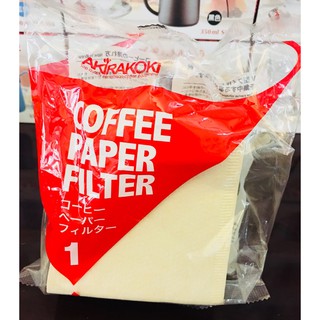 AKIRA 咖啡濾紙 1~2人 100入 正晃行 100%日本製造 原裝進口濾紙 無漂白 錐形濾紙