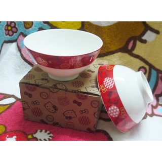 正版﹝Sanrio﹞授權※Hello Kitty凱蒂貓※【二件式-新骨瓷】陶瓷和風碗組(2入)
