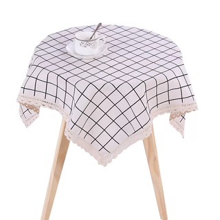 歐式簡約ins 家用棉麻桌布ins 客廳餐廳圓桌蓋布 檯布多用蓋巾圓桌布