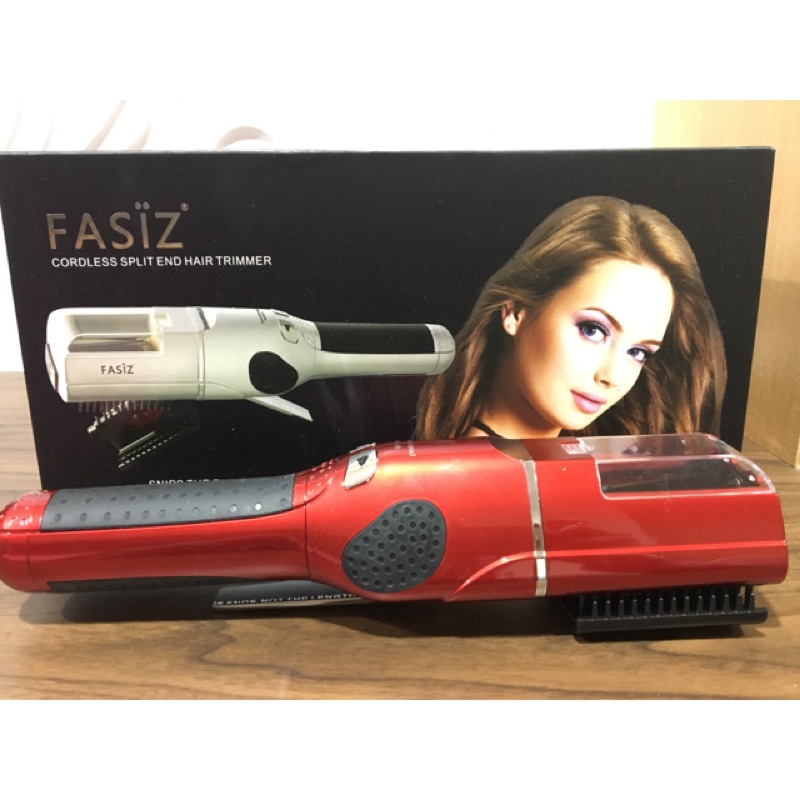 FASIZ 分岔修剪神器 智能修髮神器 自動修分岔神器 分岔修髮機 (分岔髮專用)-紅色