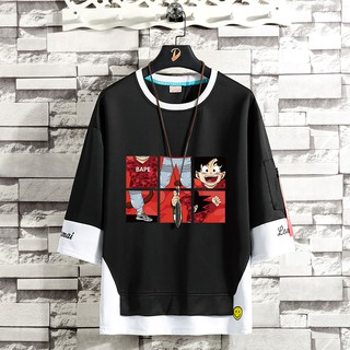 珍品下殺 短袖t恤男士新款夏季海賊王五分半袖冰絲潮牌潮流男裝上衣服 蝦皮購物