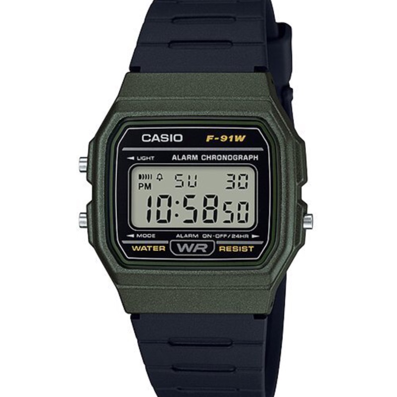 CASIO 卡西歐 經典復古數位運動錶 電子錶 學生錶F-91WM-3A　F-91WM-2A (F-91W-1)