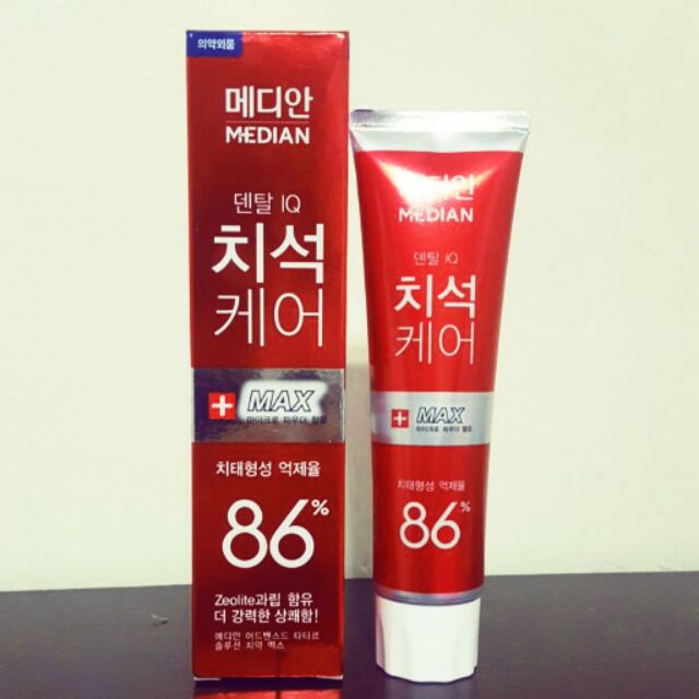 🌸現貨🌸韓國MEDIAN 86%強效牙膏（紅）