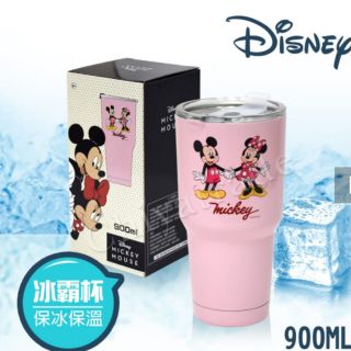 現貨【迪士尼Disney】雙層不鏽鋼真空 冰霸杯保冰保溫杯 巨無霸鋼杯 酷冰杯 隨行杯 900ml(正版授權)