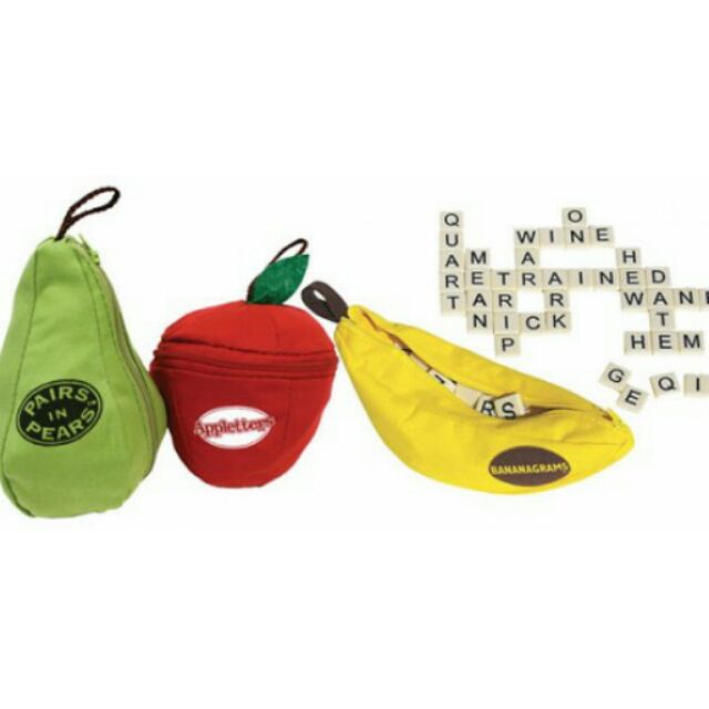Appletters Bananagrams Pairsinpears 拼字 英文 桌遊 部分現貨