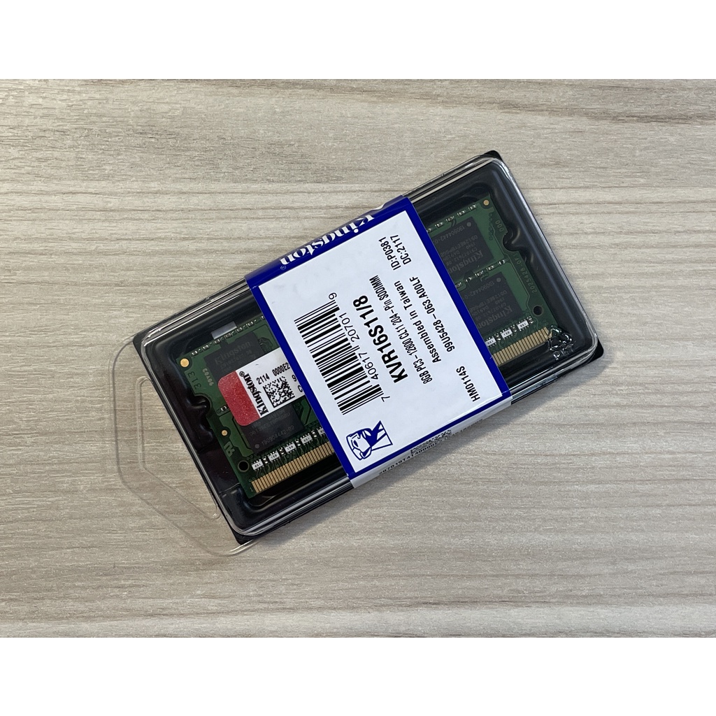 金士頓kingston 8gb Ddr3 1600 筆電專用 品牌專用 筆記型記憶體 終身保固 蝦皮購物