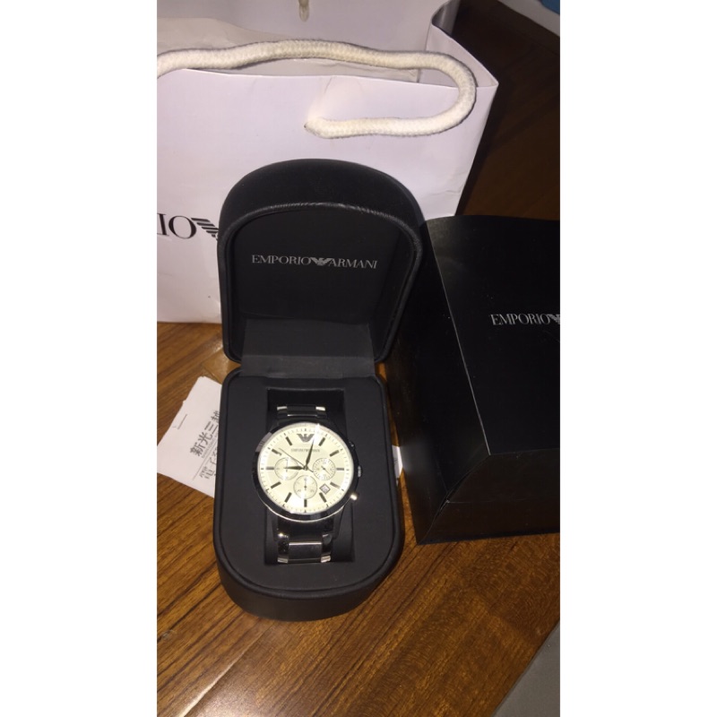 Emporio Armani 手錶 百貨專櫃購入正品 男錶 女錶 鋼帶