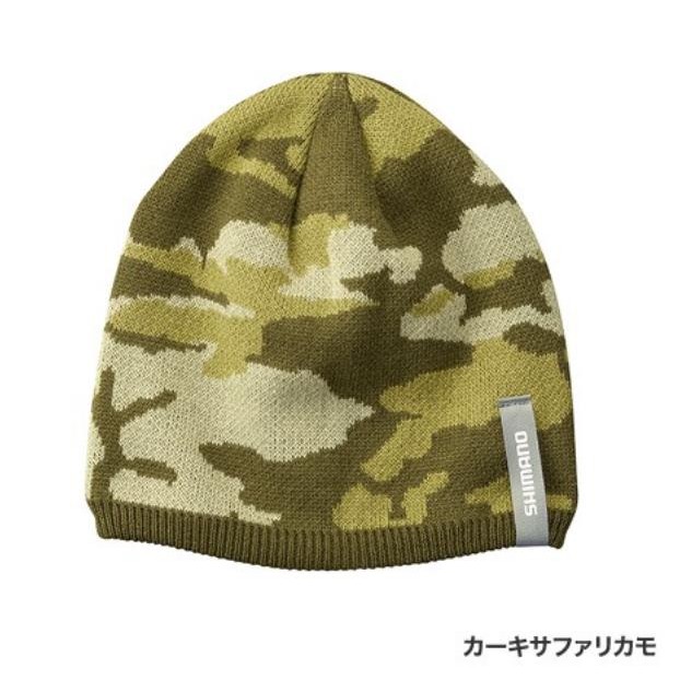 SHIMANO CA-084R 保暖帽迷彩黑迷彩綠毛線帽子釣魚帽