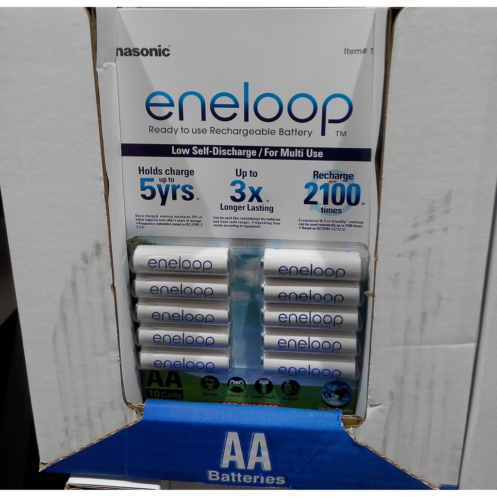 ~!costco代購 Panasonic Eneloop 國際牌 3號/4號 充電電池 10入