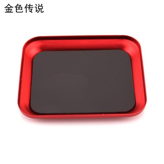 UWVH帶磁力螺絲盤 科技diy模型製作 迷你螺絲 鋁合金收納盒金屬螺絲碟