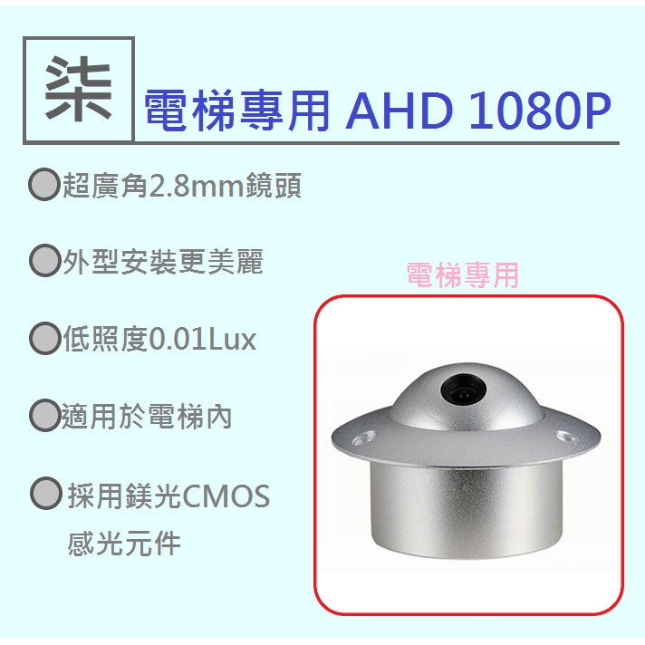 ⚡️24小時出貨⚡️AHD1080P 電梯專用型攝影機(監視器/閉路電視/非WIFI攝影機/遠端監看/遠端監控/針孔攝)