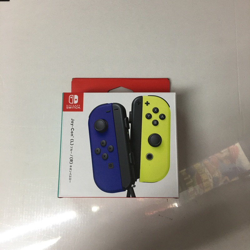 NS SWITCH JOY-CON控制器同捆組藍色和電光黃台灣公司貨全新