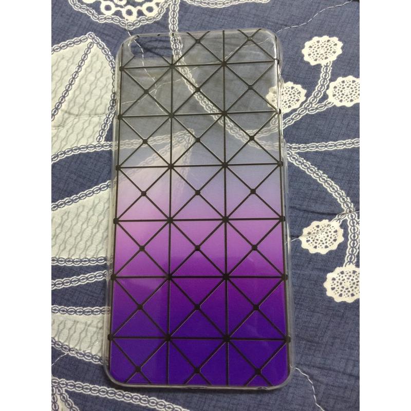 轉賣 IPHONE 6 PLUS 手機殼 保護殼 BAOBAO 三宅一生 漸層 紫 菱格