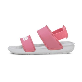 PUMA Soft Sandal PS 中大童涼拖鞋 37569503 粉白色