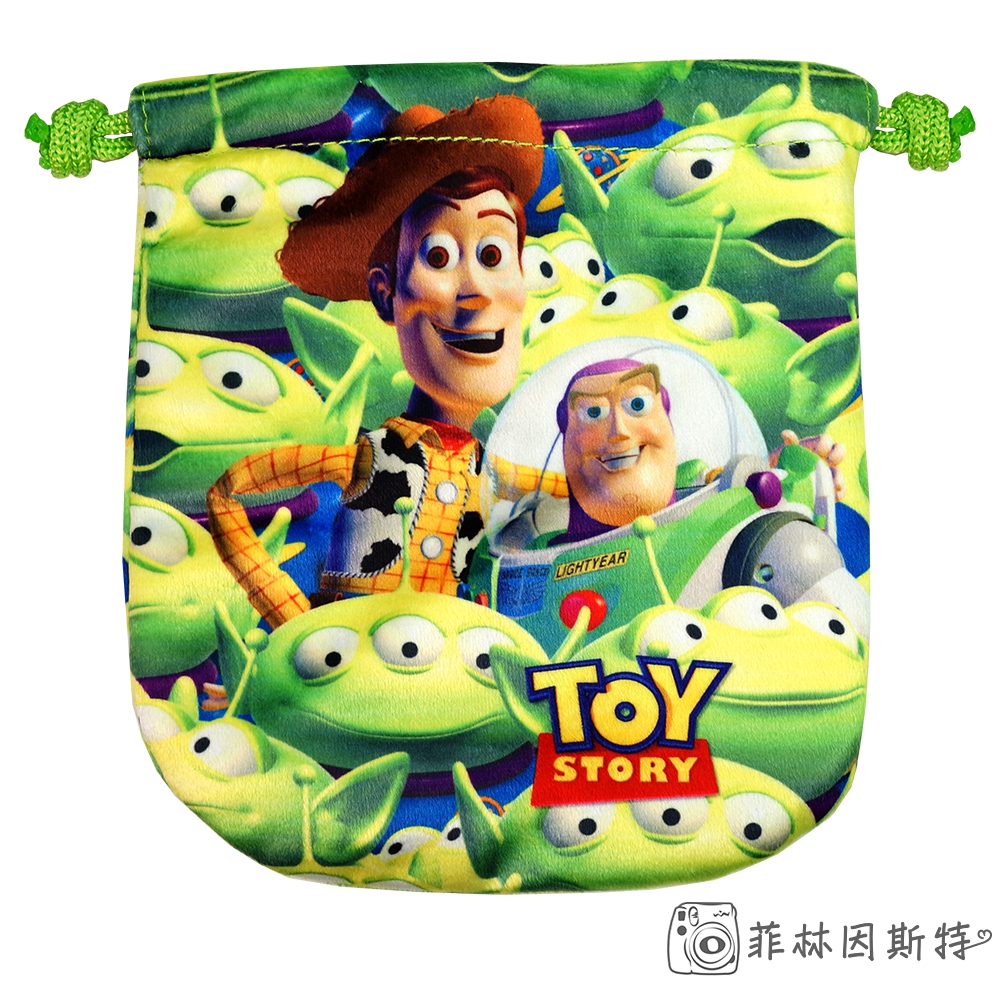 Disney 迪士尼 【 玩具總動員 束口袋 】正版授權 Toy Story 胡迪 巴斯光年 相機包 收納包 菲林因斯特