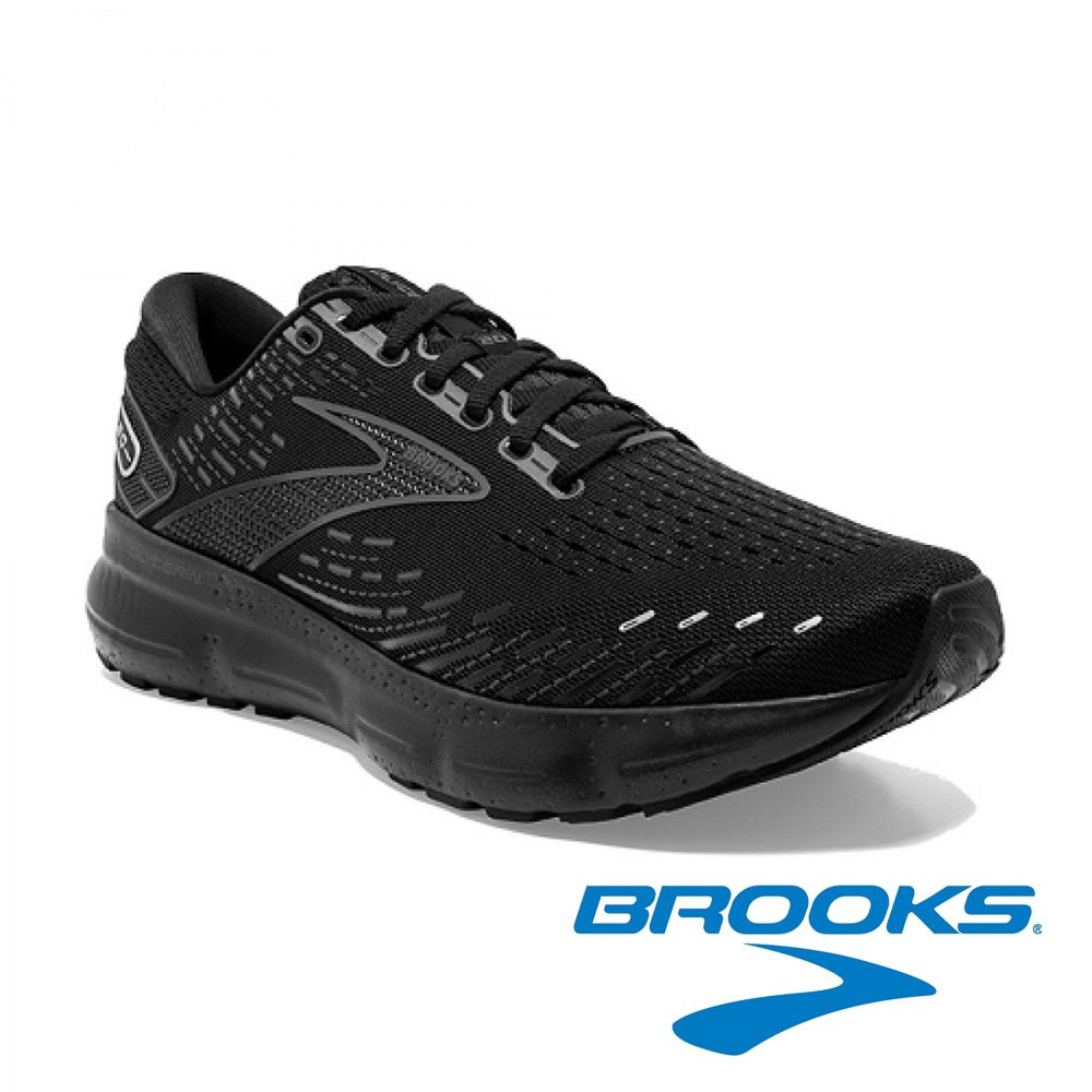 【BROOKS】男 平穩型避震緩衝運動健行鞋-寬楦『黑』110382