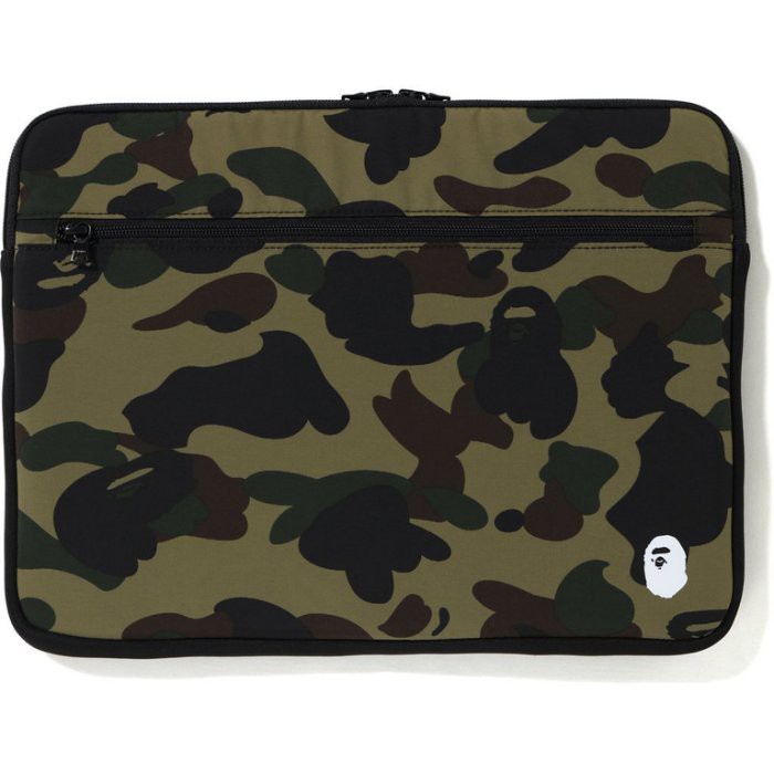 BAPE 1ST CAMO PC CASE M 15IN 15寸 筆電包 APPLE MAC【1F70182168-GR