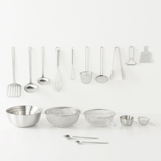 【MUJI 無印良品】 不鏽鋼料理 烘焙用品 攪拌器 湯勺 分菜夾 長柄計量匙 炒菜鏟 鍋鏟 搗碎器 不銹鋼 濾網