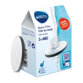 大象生活館 德國BRITA Filter Disc 濾晶片Fill &Go 隨身濾水瓶濾片公司貨 濾心 綠芯 一盒3入組