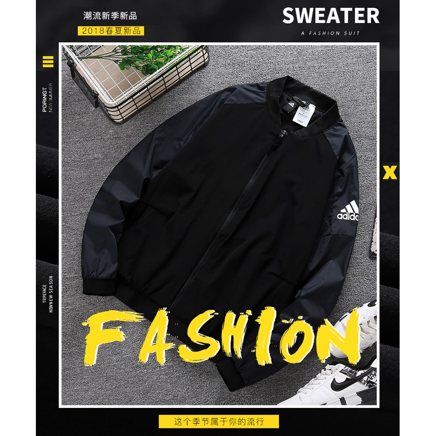 Adidas 愛迪達現貨免運棒球外套教練外套ma1 飛行外套韓版防風外套運動