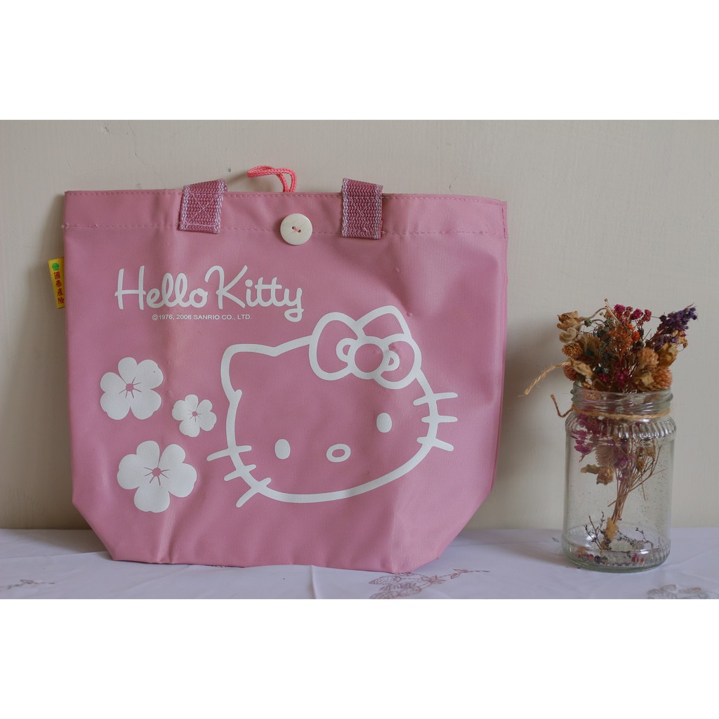 凱蒂貓 Hello Kitty便當袋飯盒袋上班族便攜午餐手拎帶飯包 國泰產險
