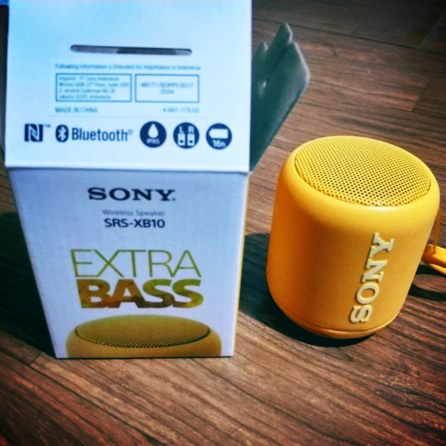 Sony SRS-XB10 可攜藍芽喇叭 黃色 全新還在保固內