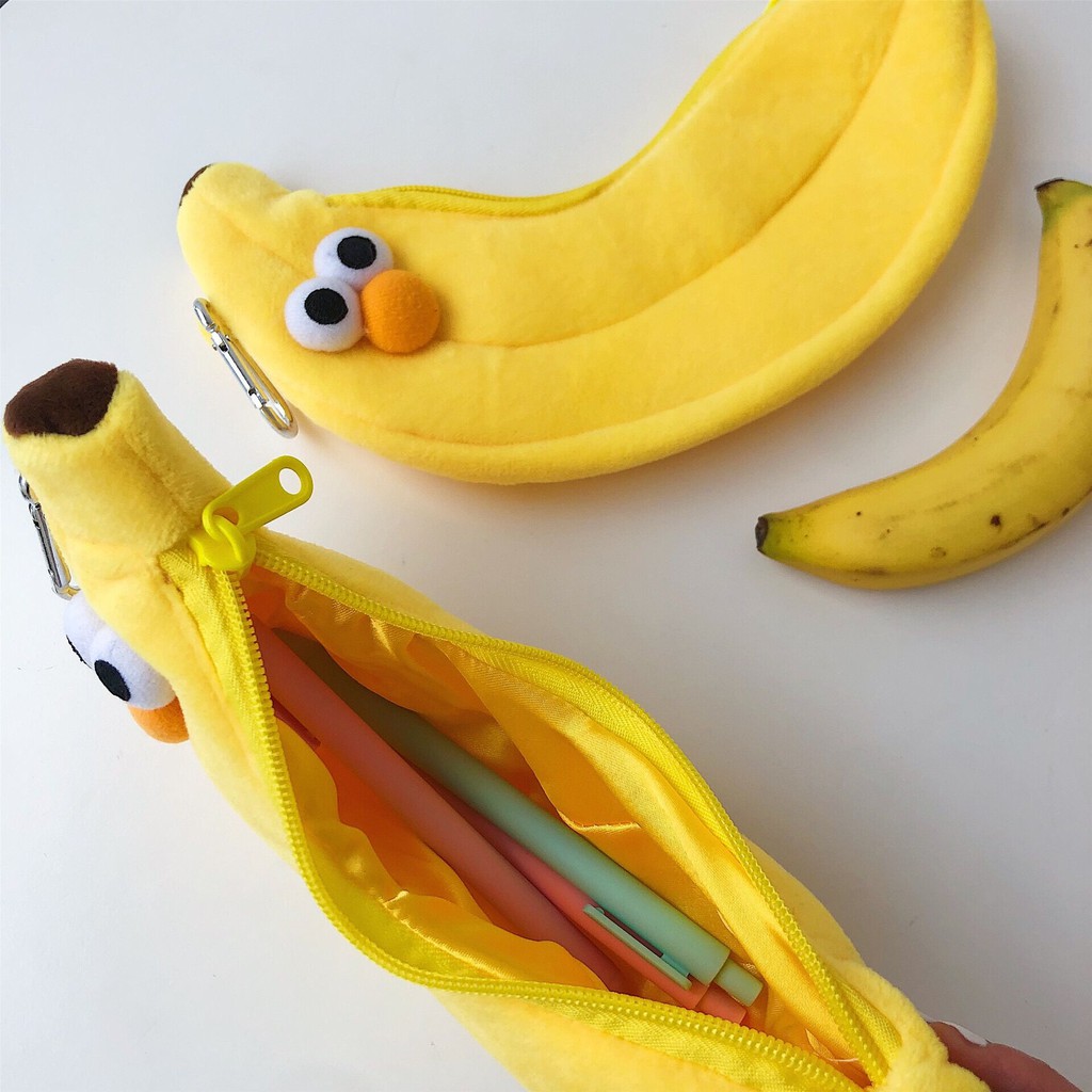 Bentoy Milkjoy 香蕉筆袋/筆袋韓國學生筆袋