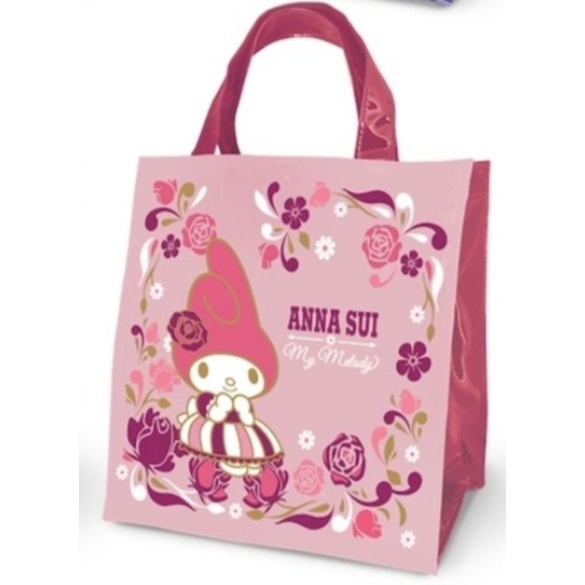 Anna Sui＆Sanrio聯名時尚托特手提袋美樂蒂款。711集點換購