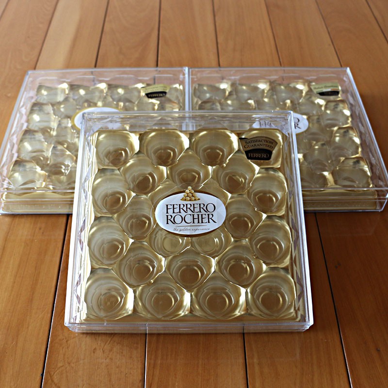 【HW-O64】透明壓克力盒 收納盒 禮品盒 金莎巧克力16顆盒 DIY空盒 置物盒