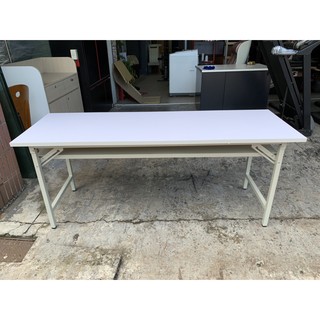 香榭二手傢俱*全新品 白麵H型 2x6尺摺合會議桌-折疊桌-開會桌-事務桌-辦公桌-電腦桌-工作桌-洽談桌-收納桌-長桌
