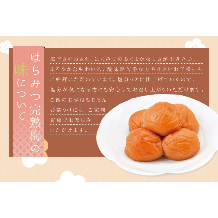 日本直送 特選紀州梅認證 蜂蜜梅中田食品梅干し紀州産南高梅完熟梅400g 塩分6 減塩 可開發票 蝦皮購物