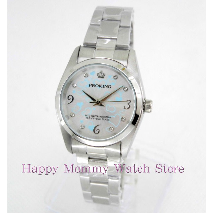 【幸福媽咪】網路購物、門市服務 PROKING 皇冠 日本星辰機芯 流行錶 30mm
