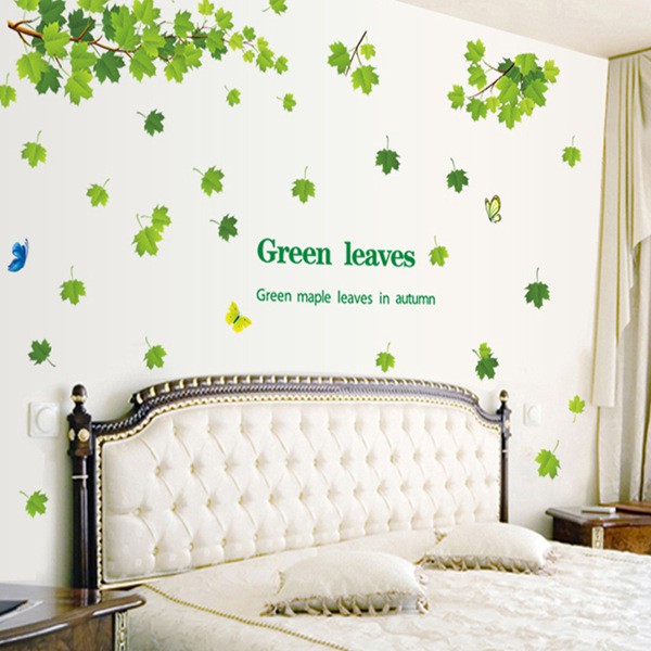 五象設計 花草樹木114 DIY 壁貼 清新綠葉 客廳臥室 牆貼紙 逼真 組合牆貼 牆壁藝術 熱愛自然