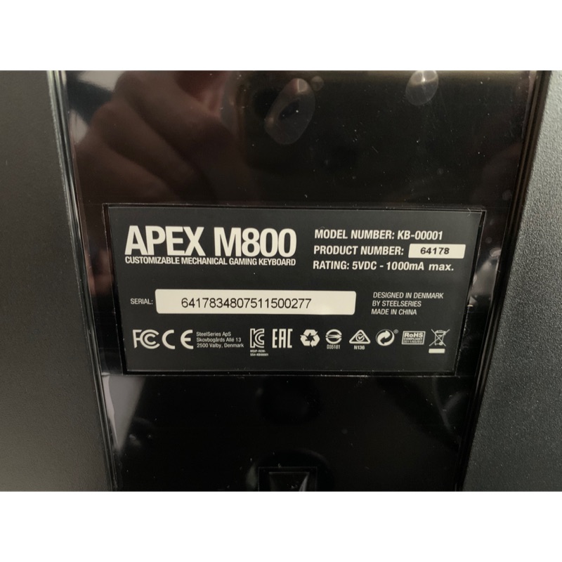 賽睿 APEX M800 中文鍵盤（免運）保固內9.5成新