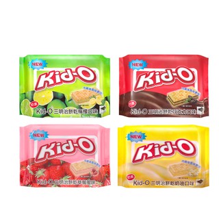 【蝦皮直營】Kid-O 三明治餅乾 340g/包 奶油口味/檸檬口味/巧克力口味/草莓風味 分享包 夾心餅乾 餅乾